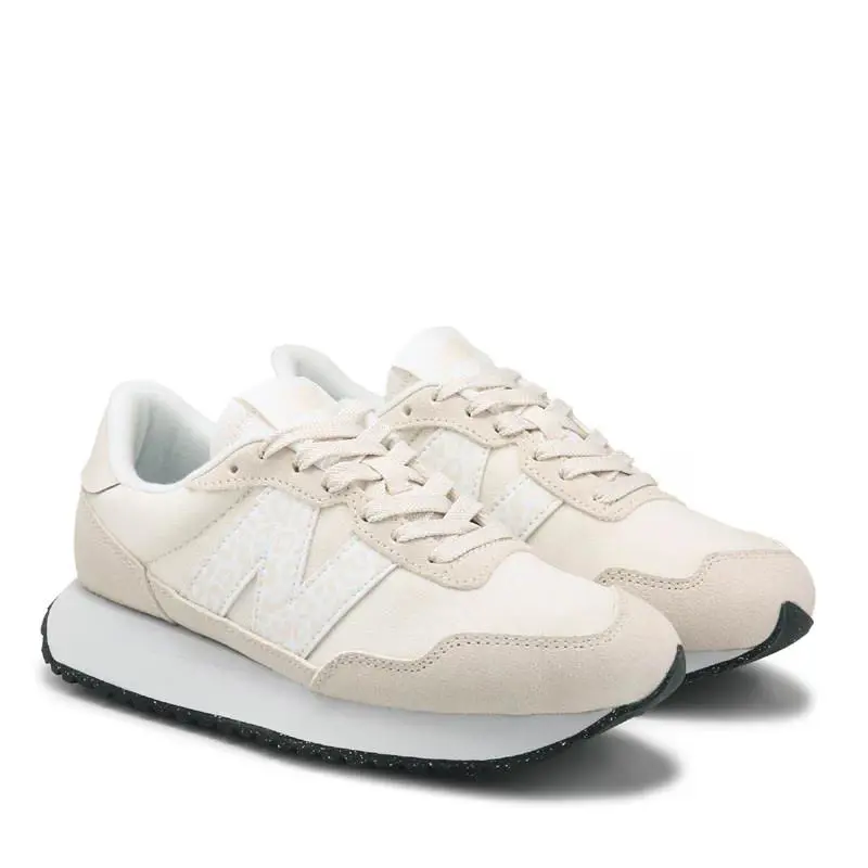 New Balance Z5767 Womens White Beige Suede Classics 237v1 Sneakers Size 7 M - White