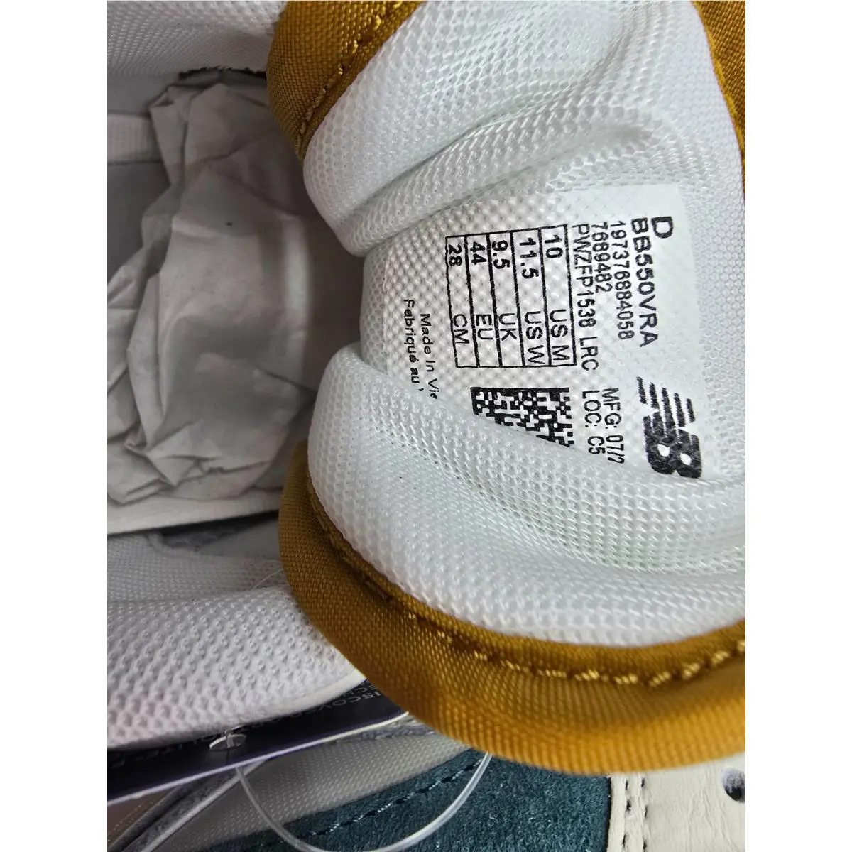 New Balance shoes - New Balance 550 - BB550VRA - White 6
