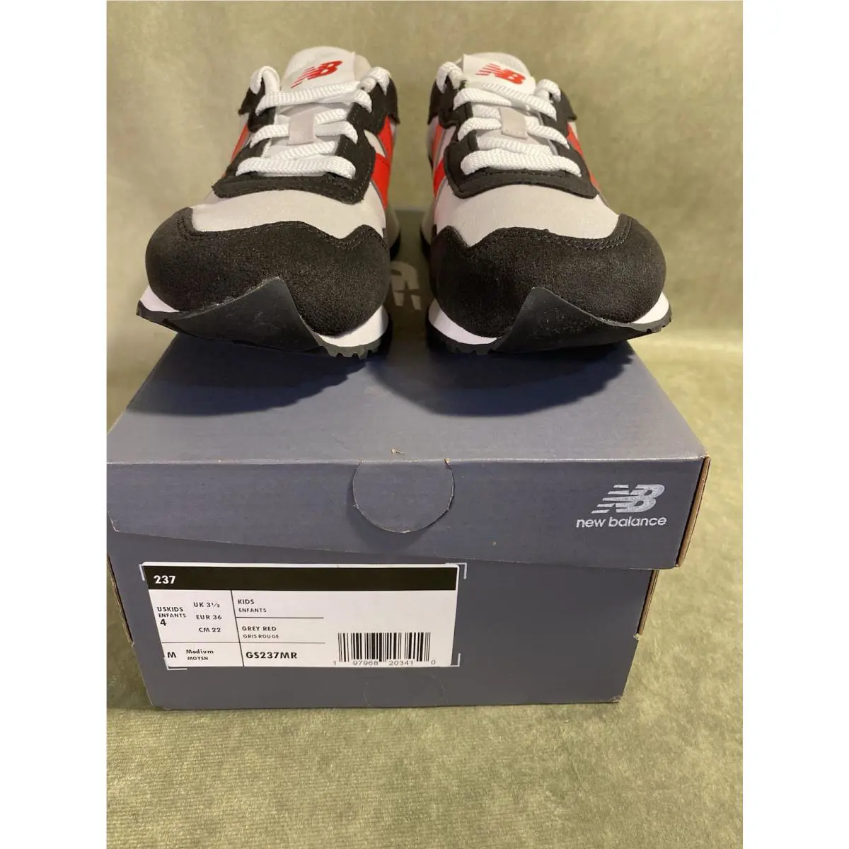 New Balance shoes - New Balance 237 - GREY/RED/BLACK 2