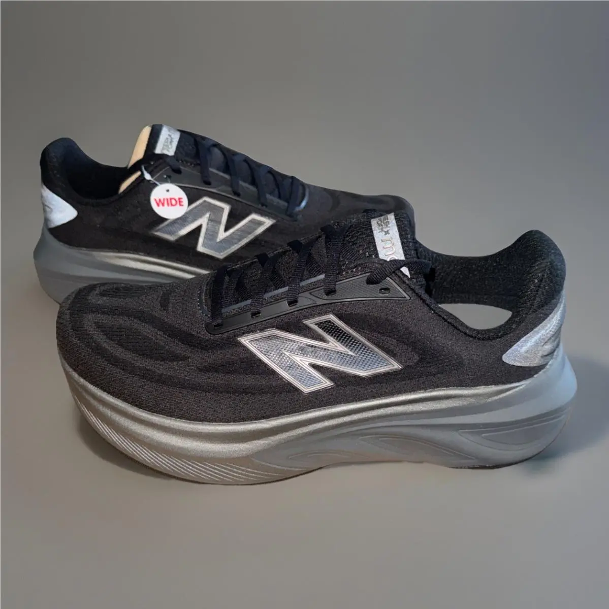 New Balance Fresh Foam X More v6 Black Gray Castlerock MMORLA6 Running Shoes