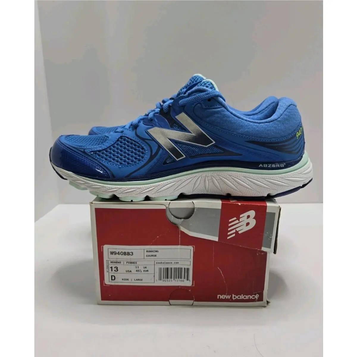 New Balance W940BB3 Women’s Running Shoes Size 13 D Wide Blue Gray – New