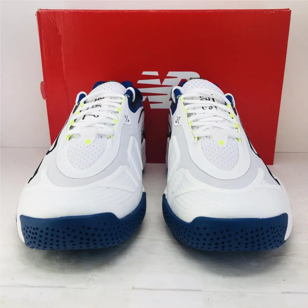 New Balance shoes - New Balance Fresh Foam - Fresh Foam - MCHRALW1 - White / Royal Blue / Black / Neon Green Accents 9