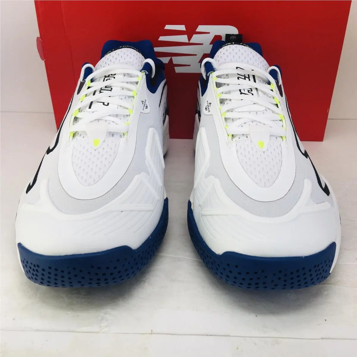 New Balance shoes - New Balance Fresh Foam - Fresh Foam - MCHRALW1 - White / Royal Blue / Black / Neon Green Accents 10