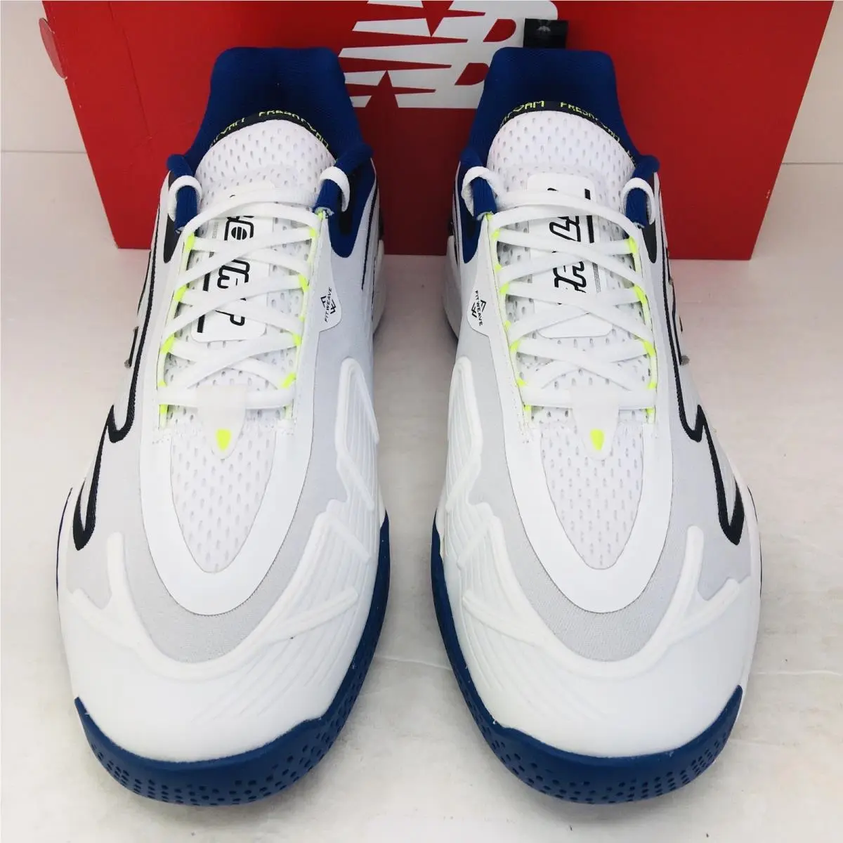 New Balance shoes - New Balance Fresh Foam - Fresh Foam - MCHRALW1 - White / Royal Blue / Black / Neon Green Accents 11