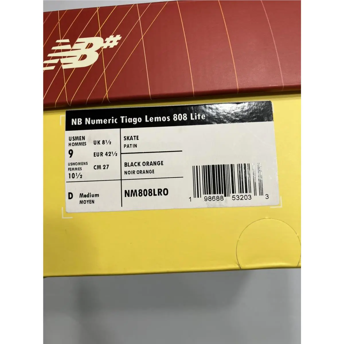 New Balance shoes - New Balance Numeric 808 - Numeric - NM808LRO - Black, Manufacturer: Black/White 6