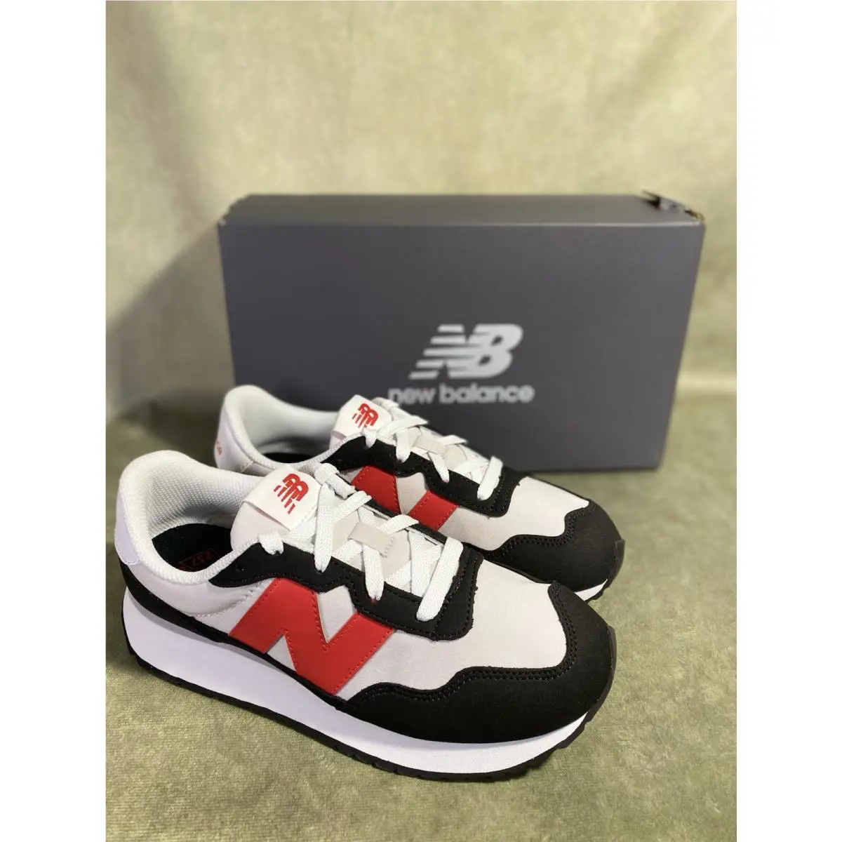 New Balance shoes - New Balance 237 - GREY/RED/BLACK 1