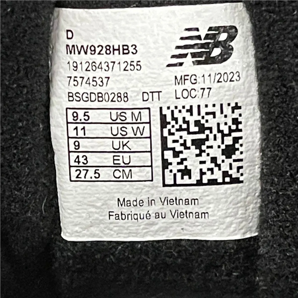 New Balance shoes - vs-184192 - vs-184192 - Black (UPC: 191264371255) 0