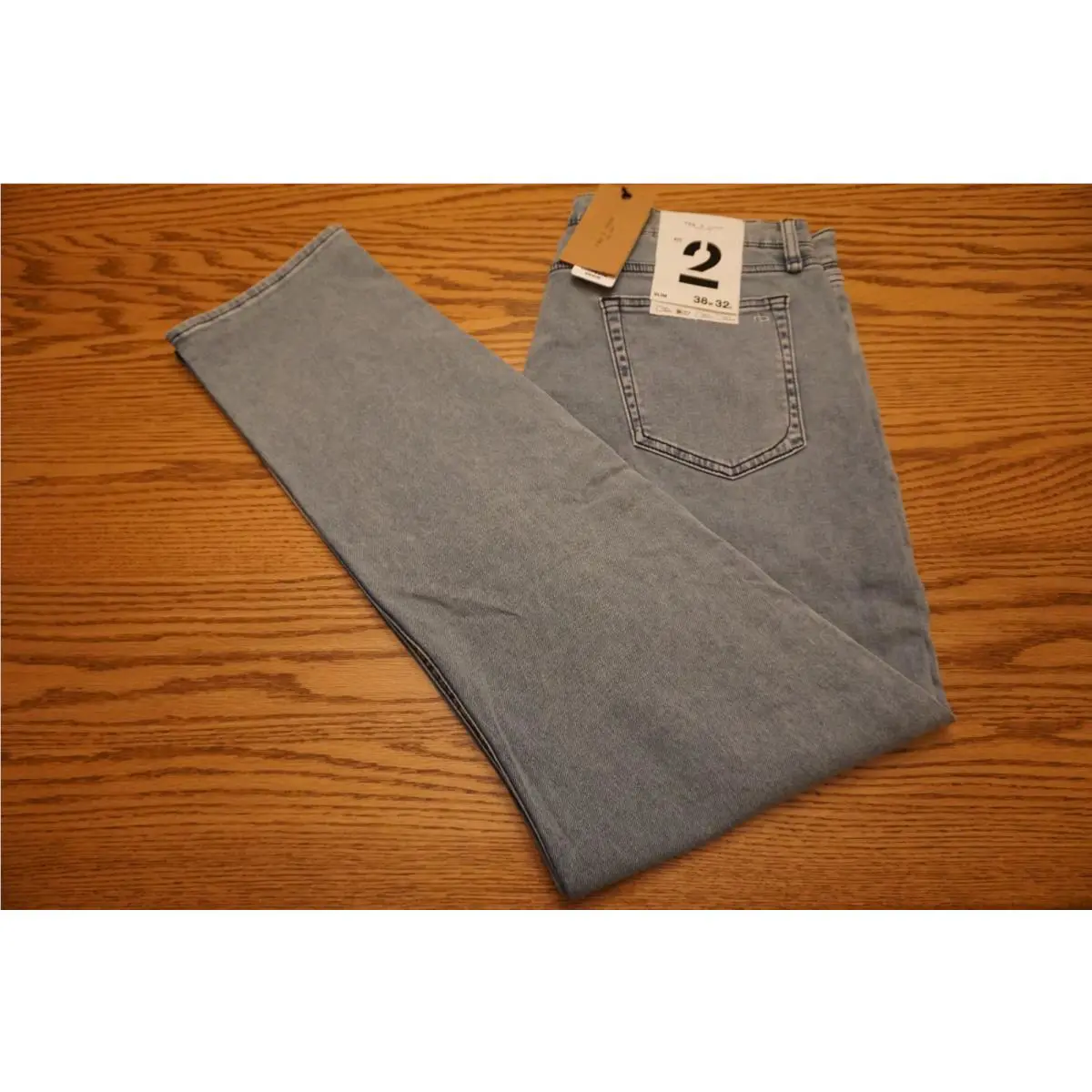 Men`s Rag Bone York Jeans Size 38 x 32 Slim Fit 2 Loopback Ford