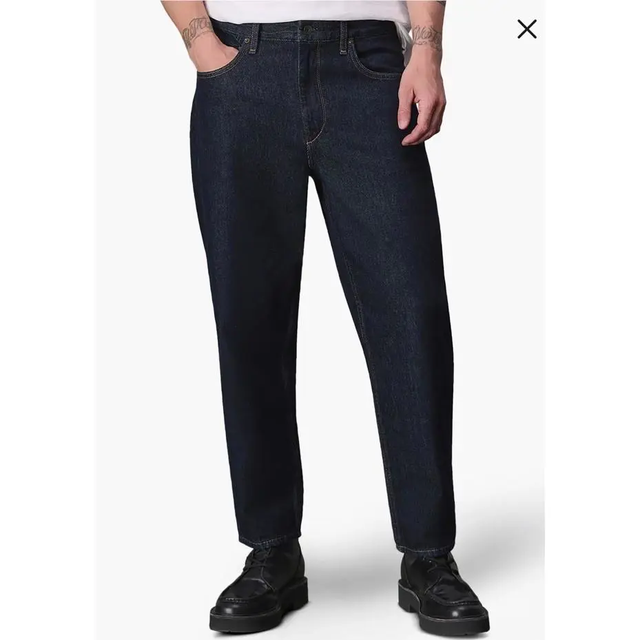 Rag Bone Men`s rb Taper Jeans Rinse Indigo Rigid Cotton Tapered Leg Sz 33