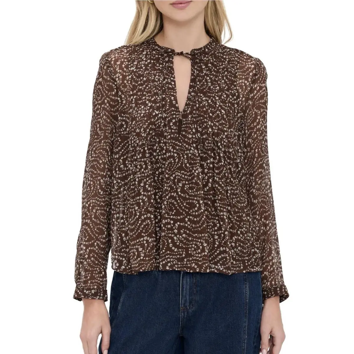 Rag Bone Amaris Top Brown Floral NWT$328 Size XS