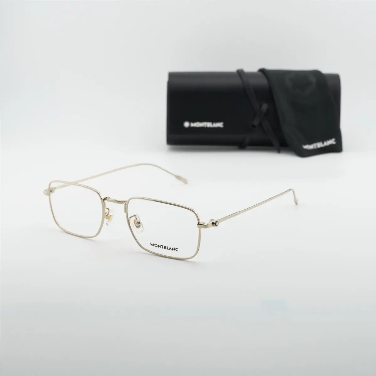 MB0212O 001 Gold 54mm Eyeglasses by Montblanc