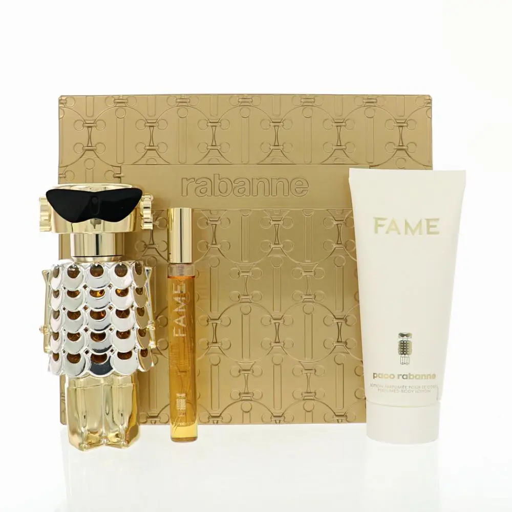 Paco Rabanne Fame by Paco Rabanne Gift Set For Women 3 Piece Set For Women: 2.7