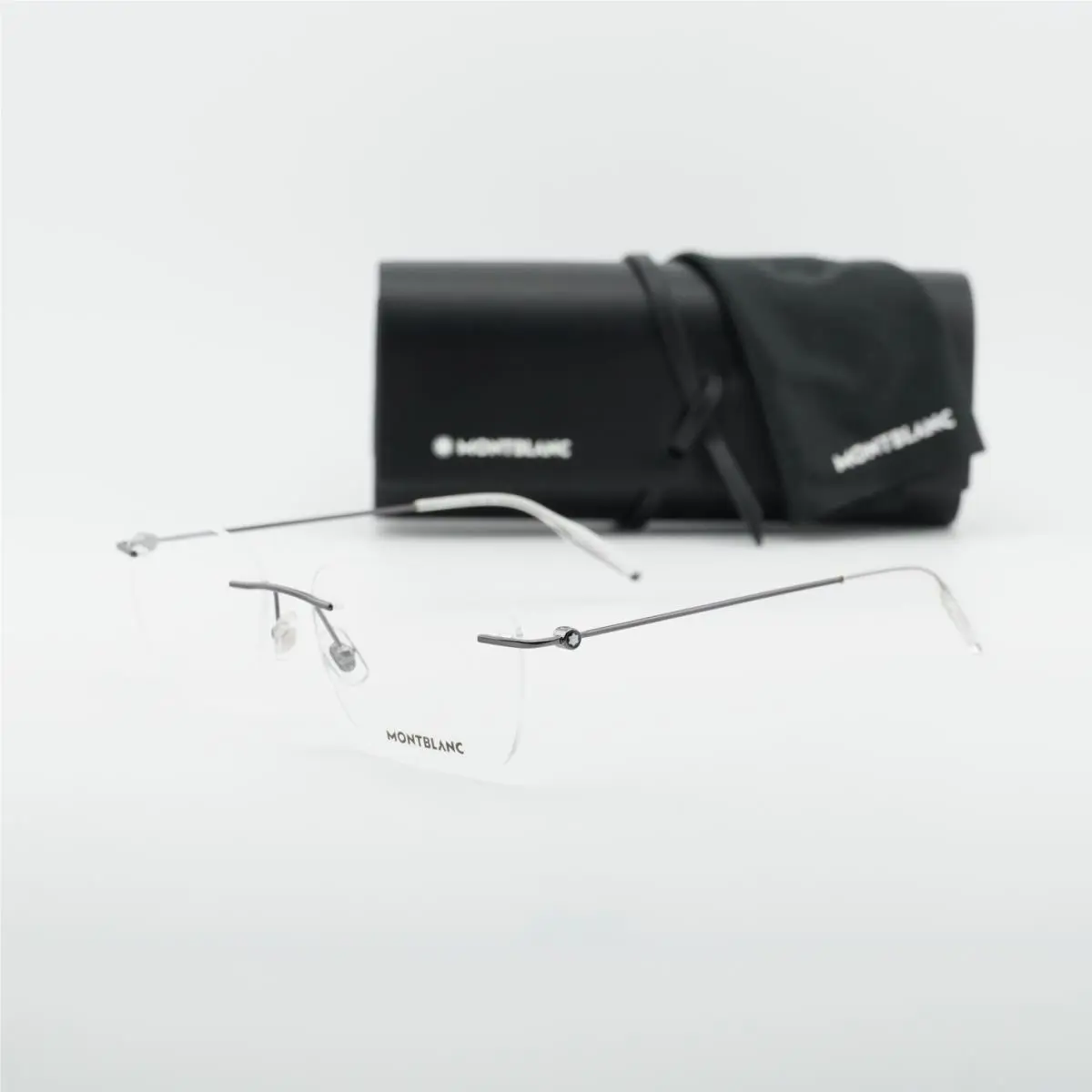 Montblanc MB0075O 001 Grey 56mm Eyeglasses