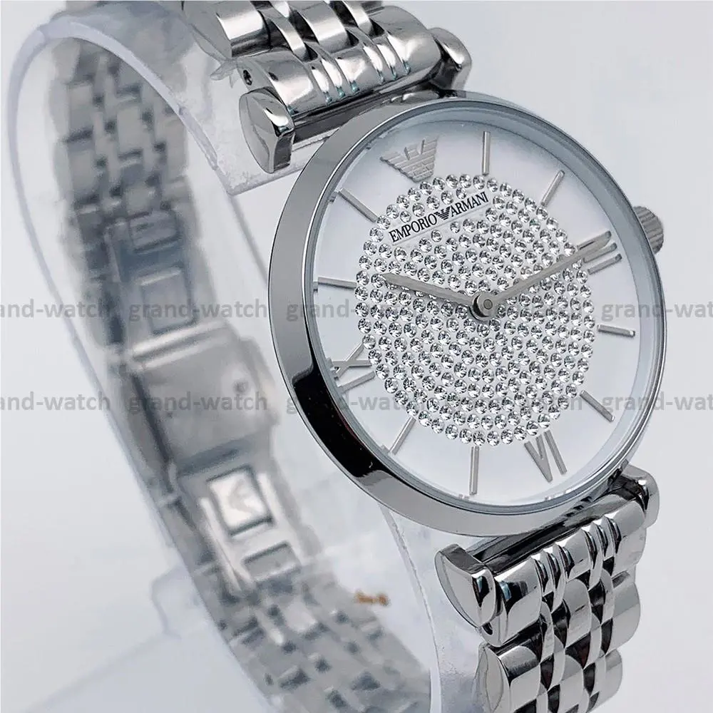 Emporio Armani AR1925 Silver Stainless Steel Bracelet Quartz Analog Women Watch