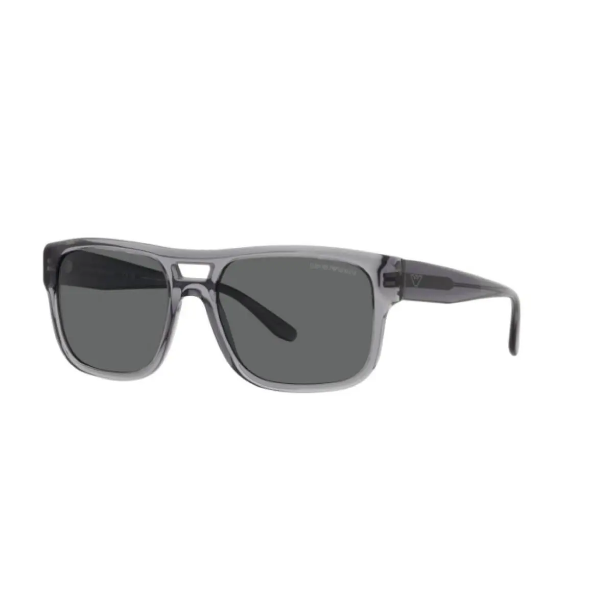 Emporio Armani Man Sunglasses EA4197 57mm Transparent Grey - Grey Lens