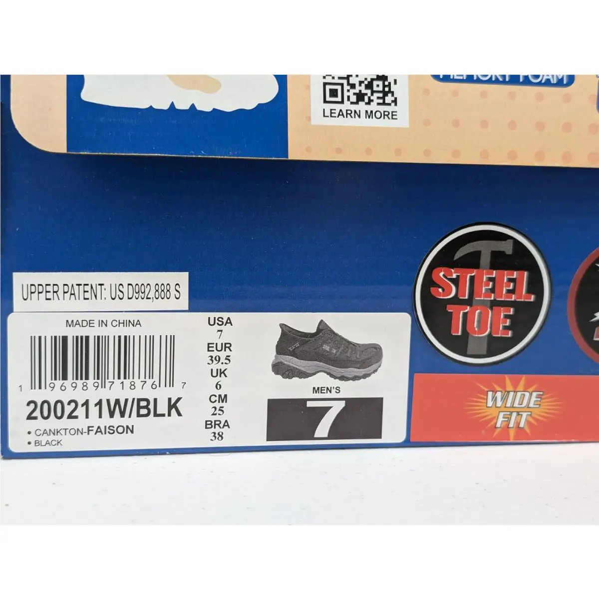 Skechers shoes - Cankton - Cankton - 77055-BKCC - Black/Charcoal (UPC: 196989718767) 13