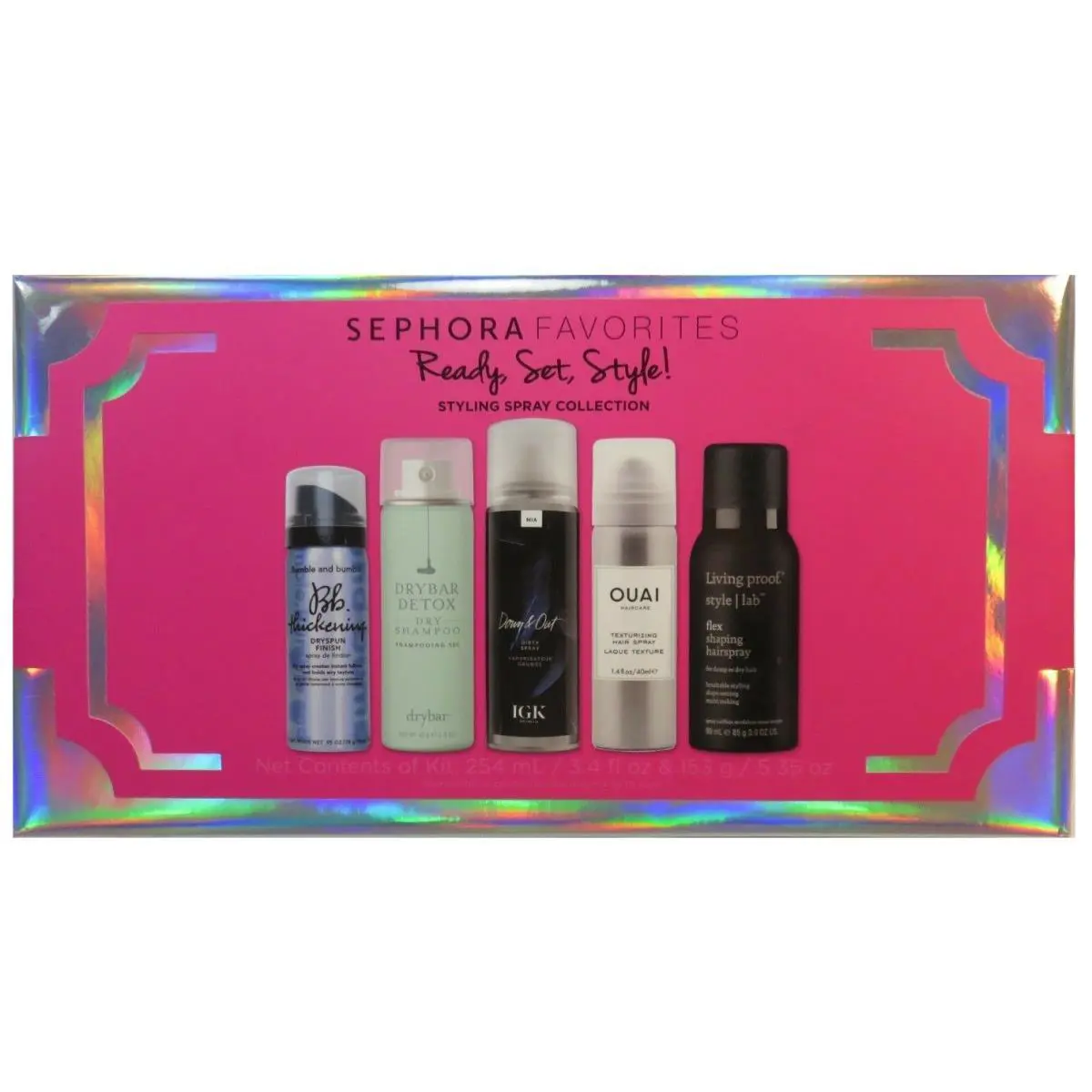 Sephora Favorites Hair Styling Spray Collection 5-PC Kit Usa Gift
