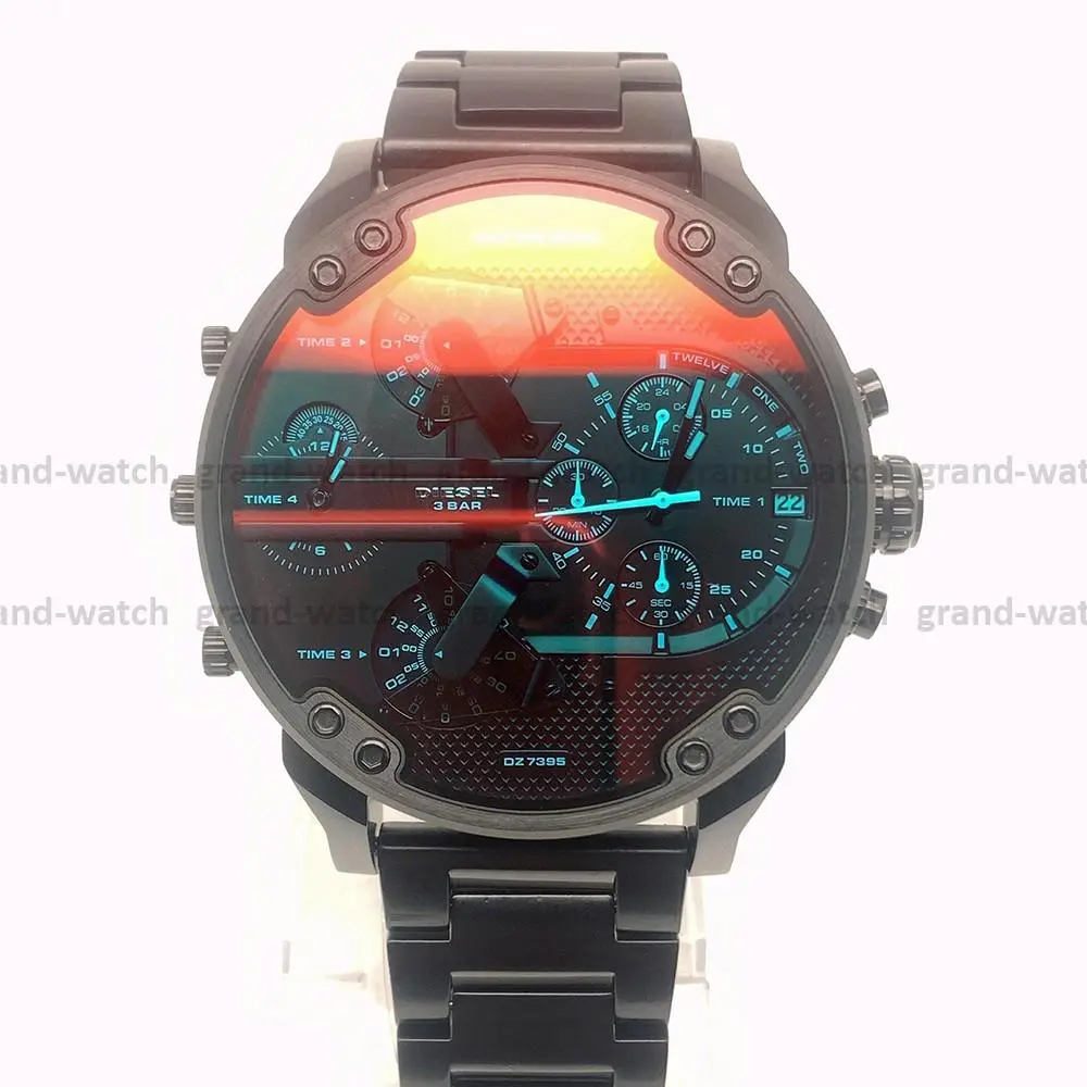 Diesel DZ7395 Mr Daddy 2.0 Black Stainless Steel Strap Quartz Men`s Watch