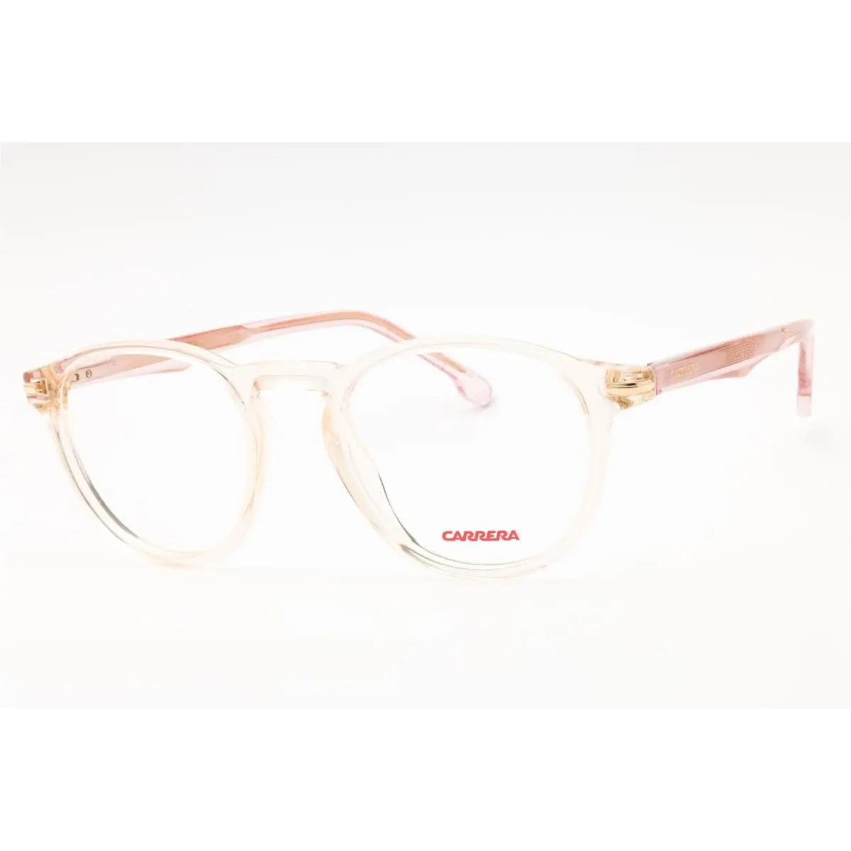 Carrera 287 0HAM 00 Transparent Peach Pink 49mm Eyeglasses