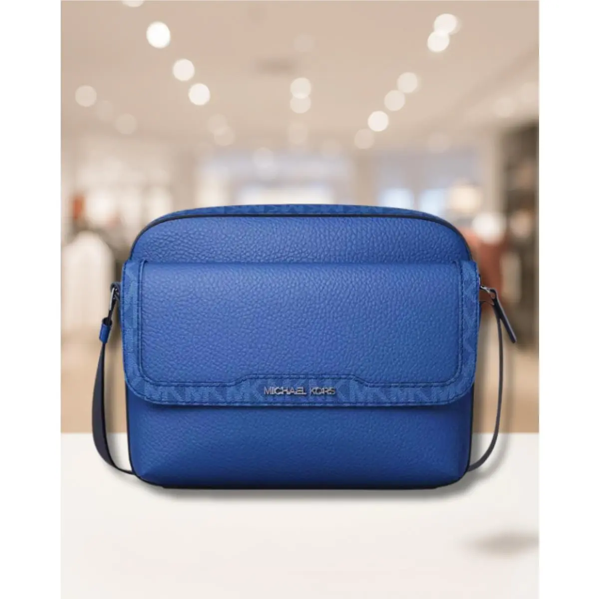 Michael Kors Cooper Men MD Leather Logo Flap Camera Crossbody Bag Variation