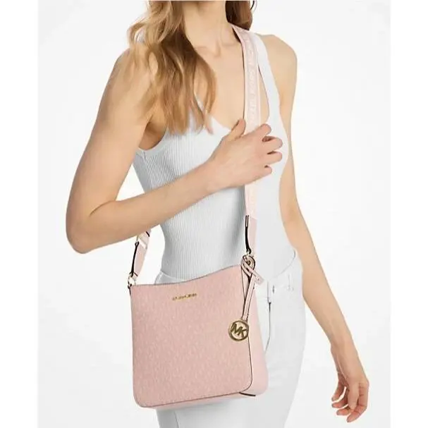 Michael Kors Jet Set Travel Small Shoulder Messenger Crossbody Bag Powder Blush