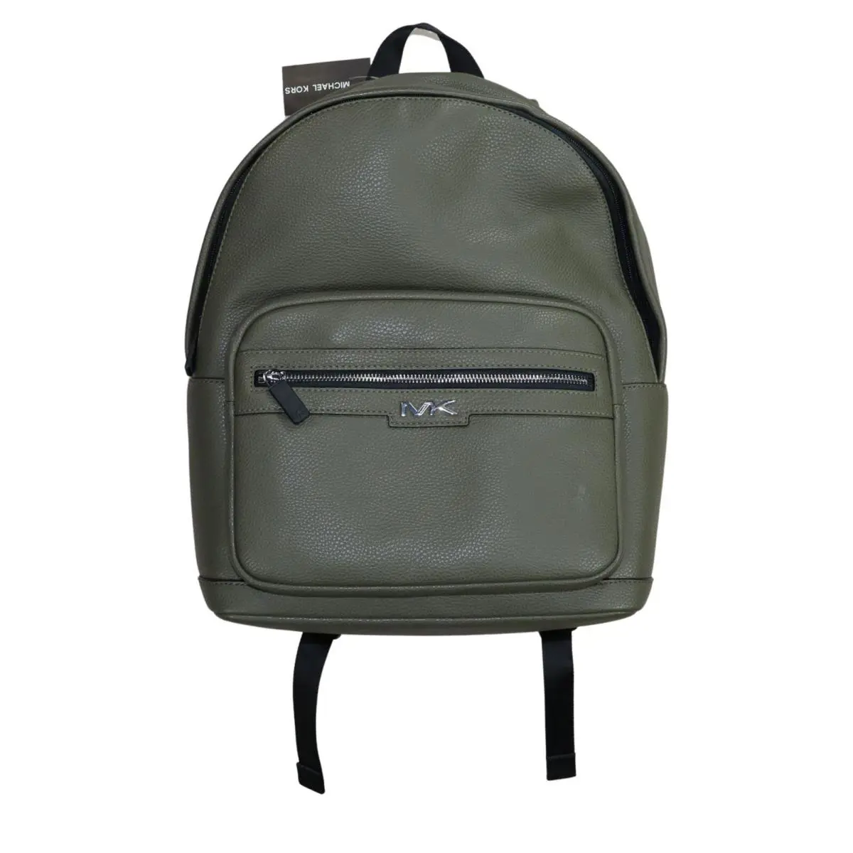 Michael Kors Malone Pebbled Leather Men`s Backpack Olive