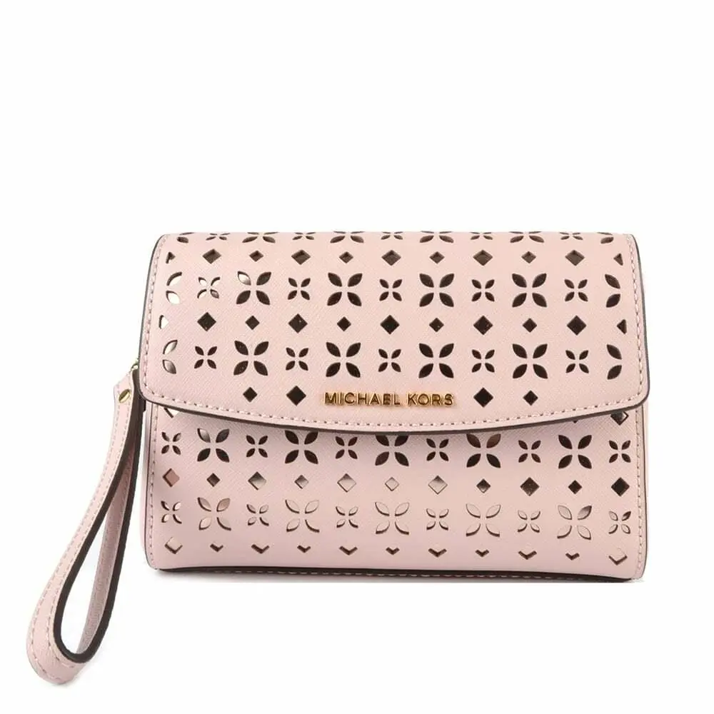 Michael Kors Ava Blossom and Ballet Perforated Wristlet 32T6GAVW2U