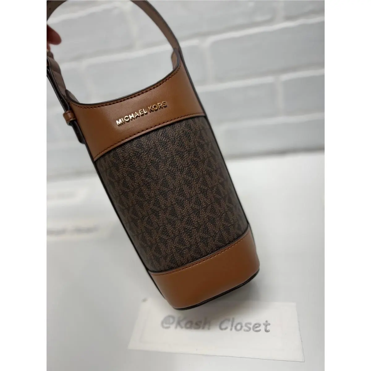 Michael Kors Wine Bottle Holder Bag Luggage Multi Nwot