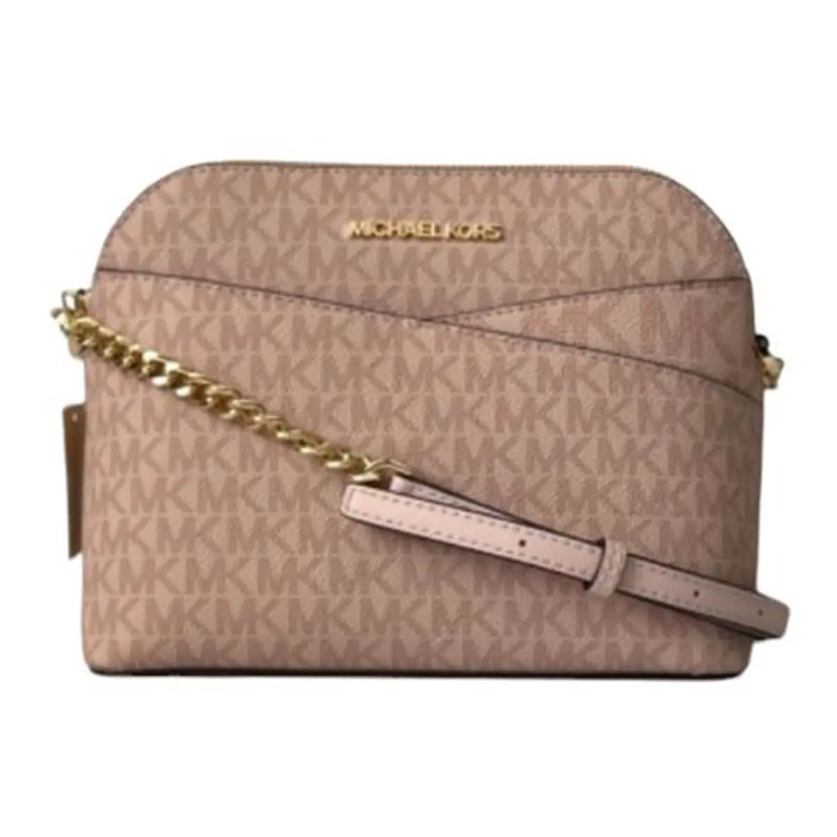 Michael Kors Jet Set Travel Medium/small Dome Xcross Crossbody Signature MK Bag