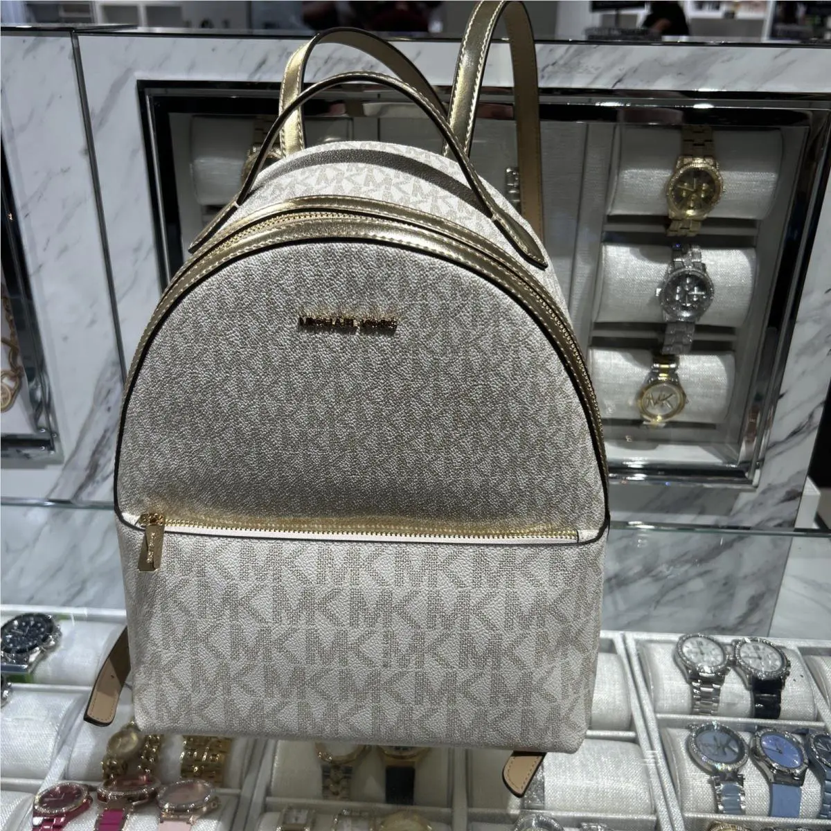 Michael Kors Sheila Medium Pvc Backpack Bookbag