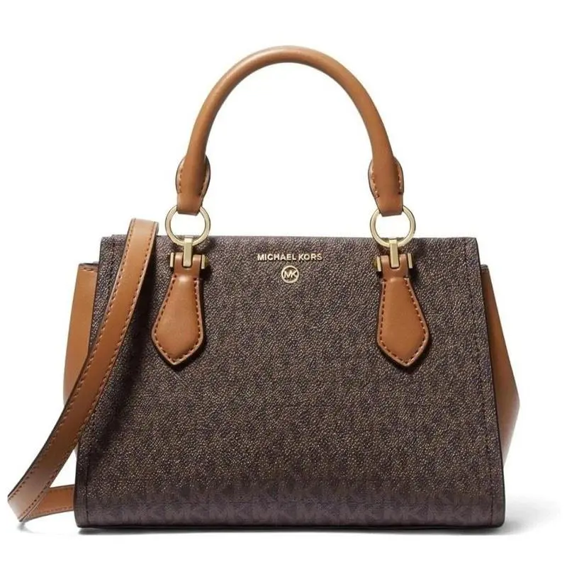 Michael Kors Marilyn Small Satchel Shoulder Crossbody Bag Brown