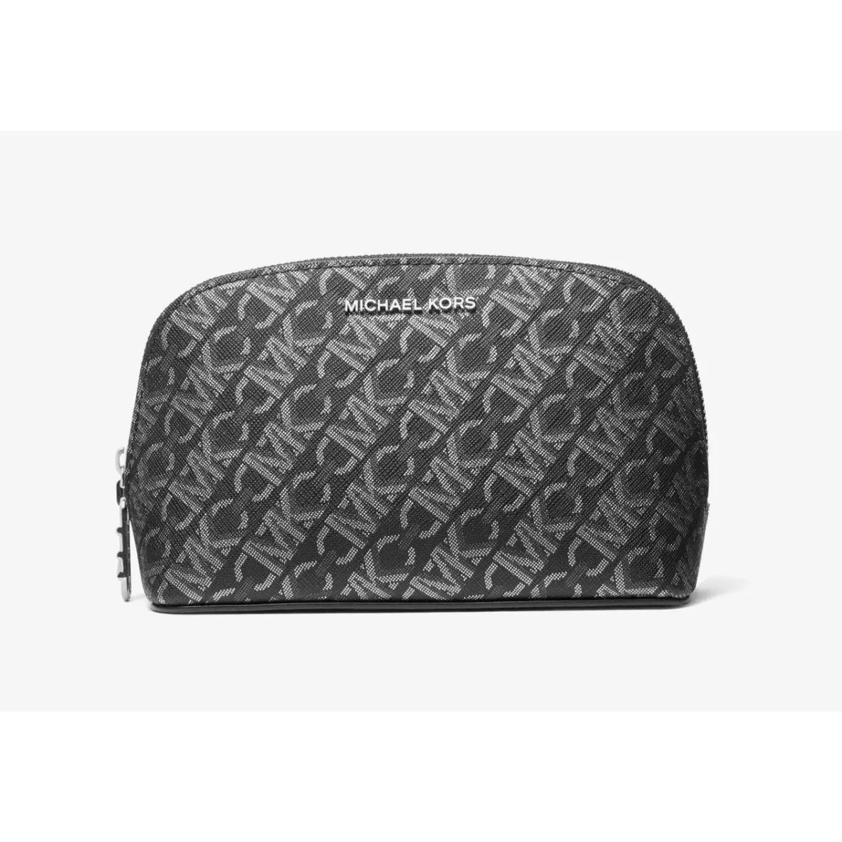 Michael Kors Hand Bag 32F4S8ET1B Black Silver Crossbody Bag