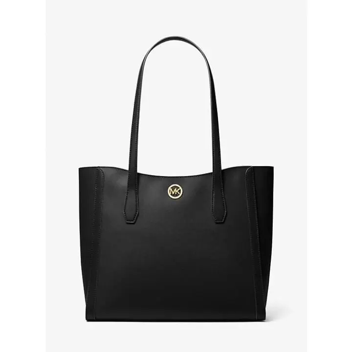 Michael Kors Tote Leida Purse Large Bag Black