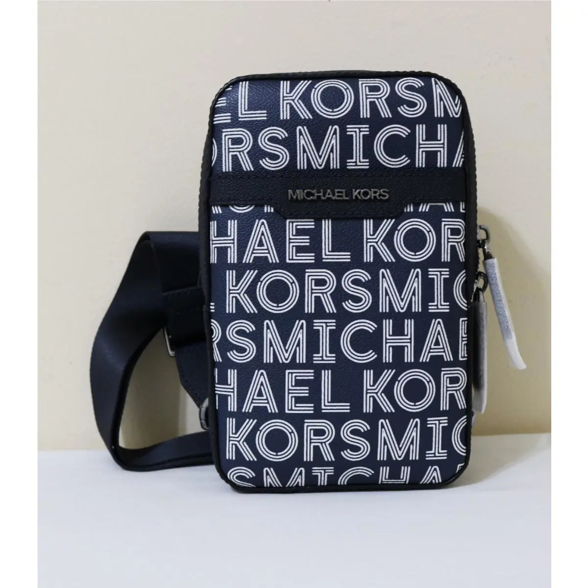 Michael Kors Men Cooper Medium Signature Logo Sling Bag