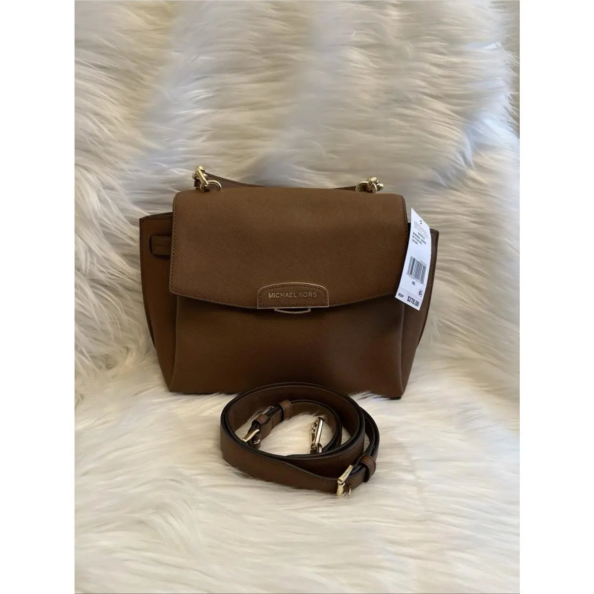 Michael Kors Rochelle Top Handle Satchel Leather Crossbody Bag
