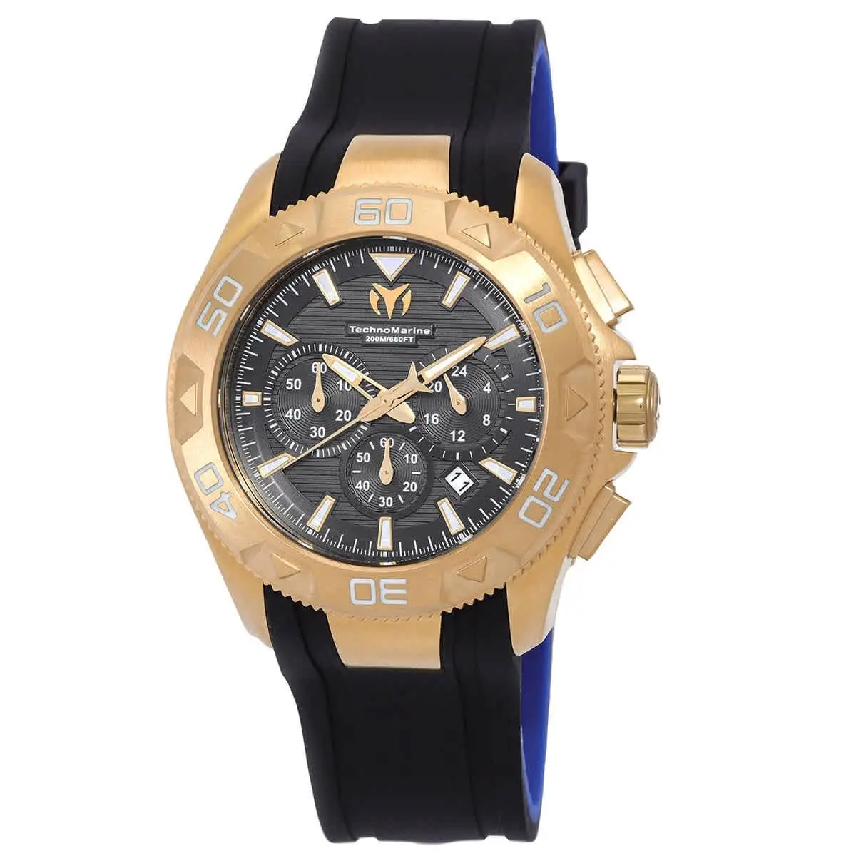 Technomarine UF6 Chronograph Date Quartz Black Dial Men`s Watch TM-622004 by TechnoMarine