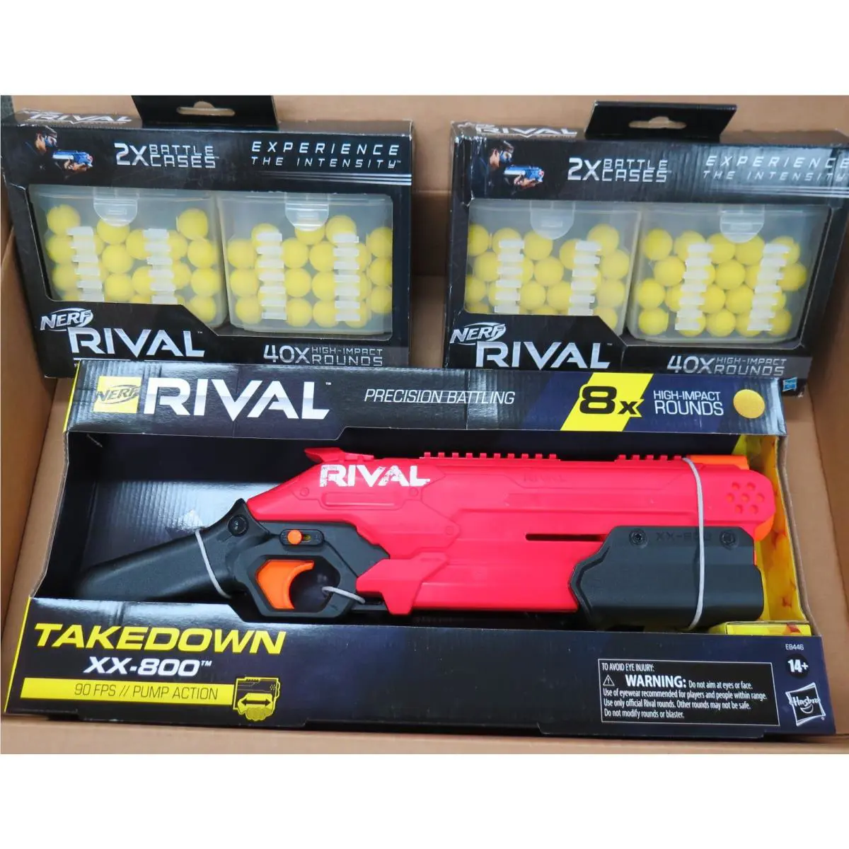 Nerf Rival XX-800 Takedown Gun - 90 Fps- with 2- 40 Round Boxes