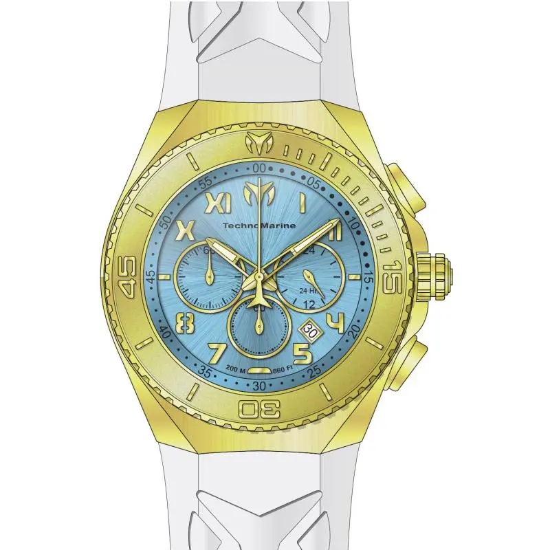 Technomarine Men`s Manta Ocean 48mm Quartz Watch TM-225009