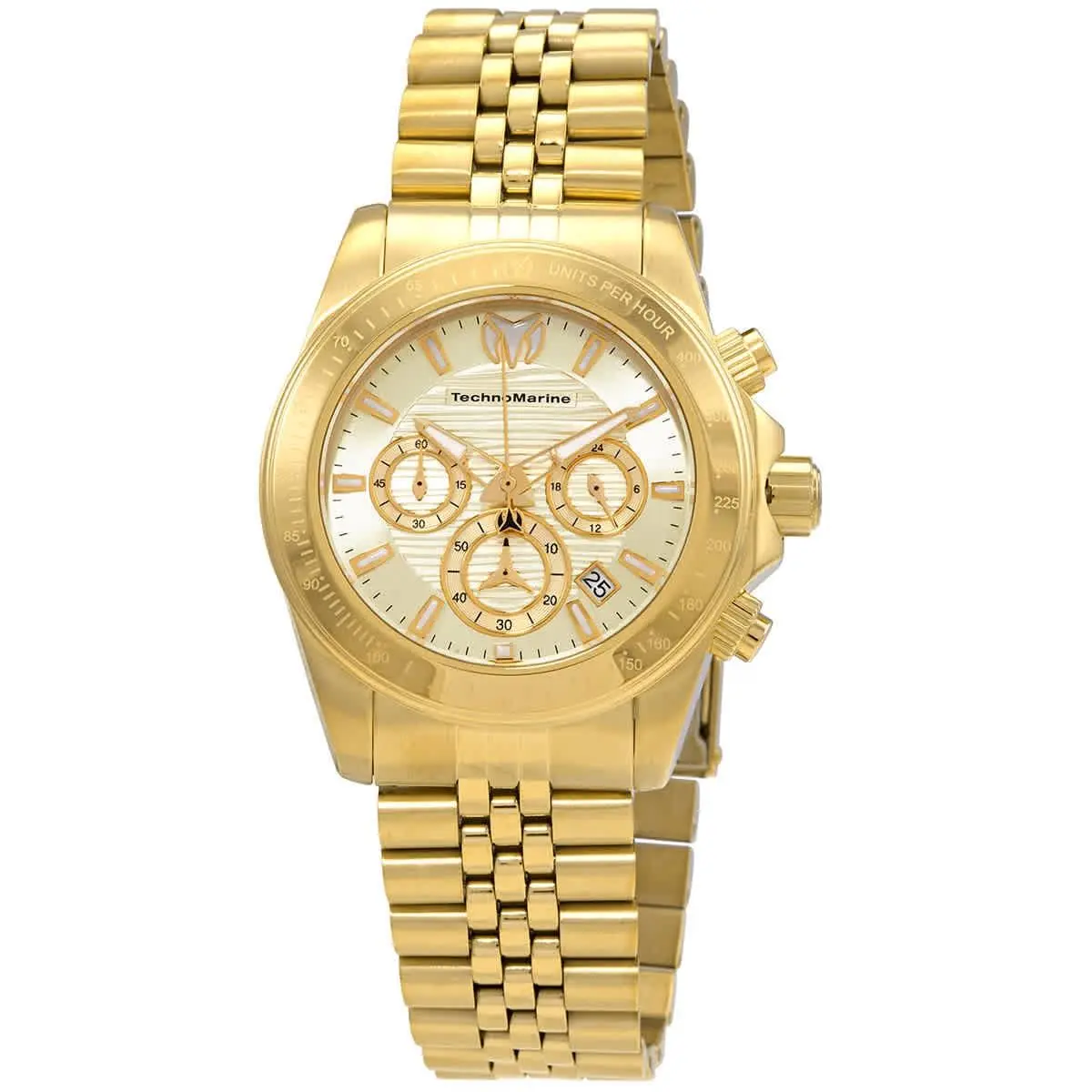 Technomarine Manta Ray Chronograph Gold Dial Men`s Watch TM-219022 by TechnoMarine