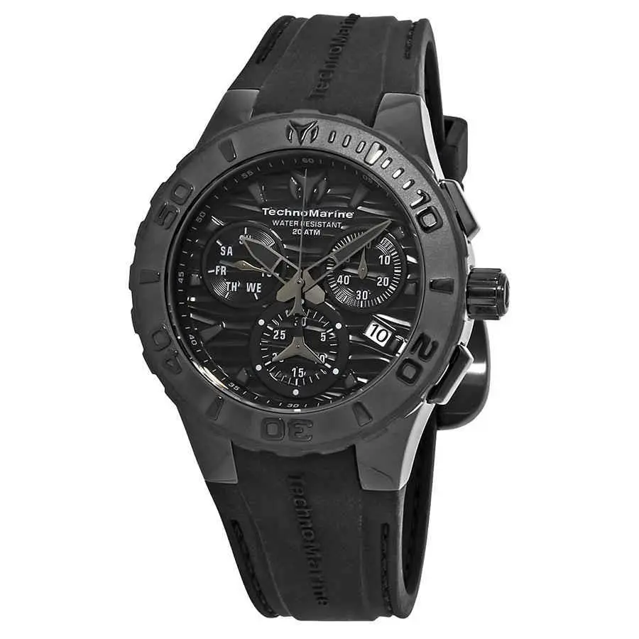 Technomarine Cruise Medusa Chronograph Black Dial Men`s Watch 115082