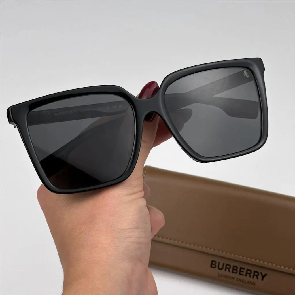 Burberry Women Sunglasses Black Dark Grey Square BE4411D 300187