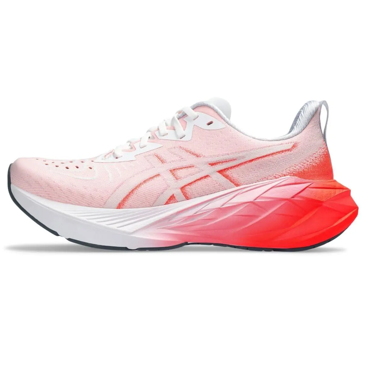 Size 11 - Asics Women`s Novablast 4 Running Shoe White/sunrise Red