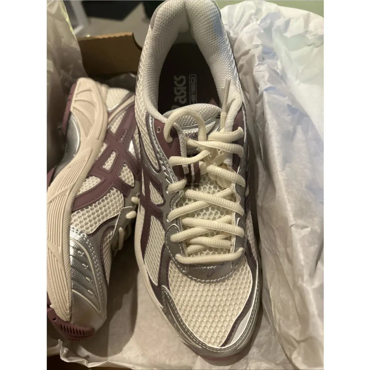 Asics shoes - GT-2160 - 1202A533/100 - Cream/Purple Oxide (UPC: 0197298962513) 1