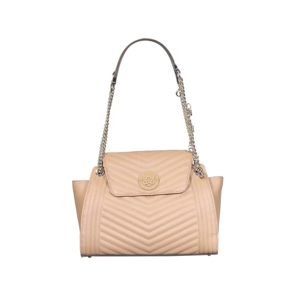 Women`s Lida Shoulder Satchel Handbag Beige by Guess