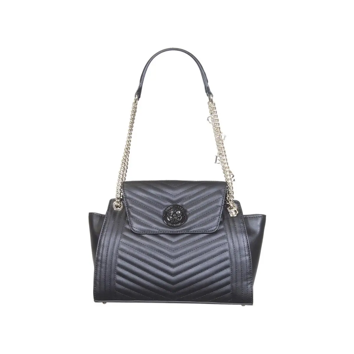 Women`s Lida Shoulder Satchel Handbag Black by Guess