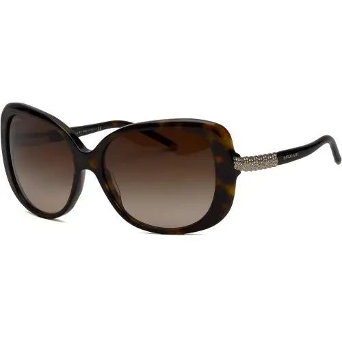 Bvlgari BV8105B 504/13 Sunglasses 59mm Dark Havana / Brown Gradient Lens