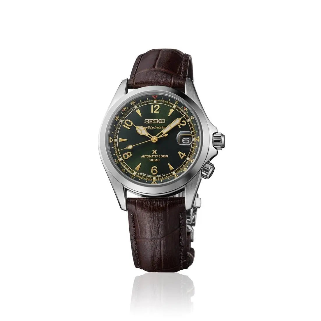 Seiko Prospex Land Aplinist Green Dial Men`s Watch SPB507