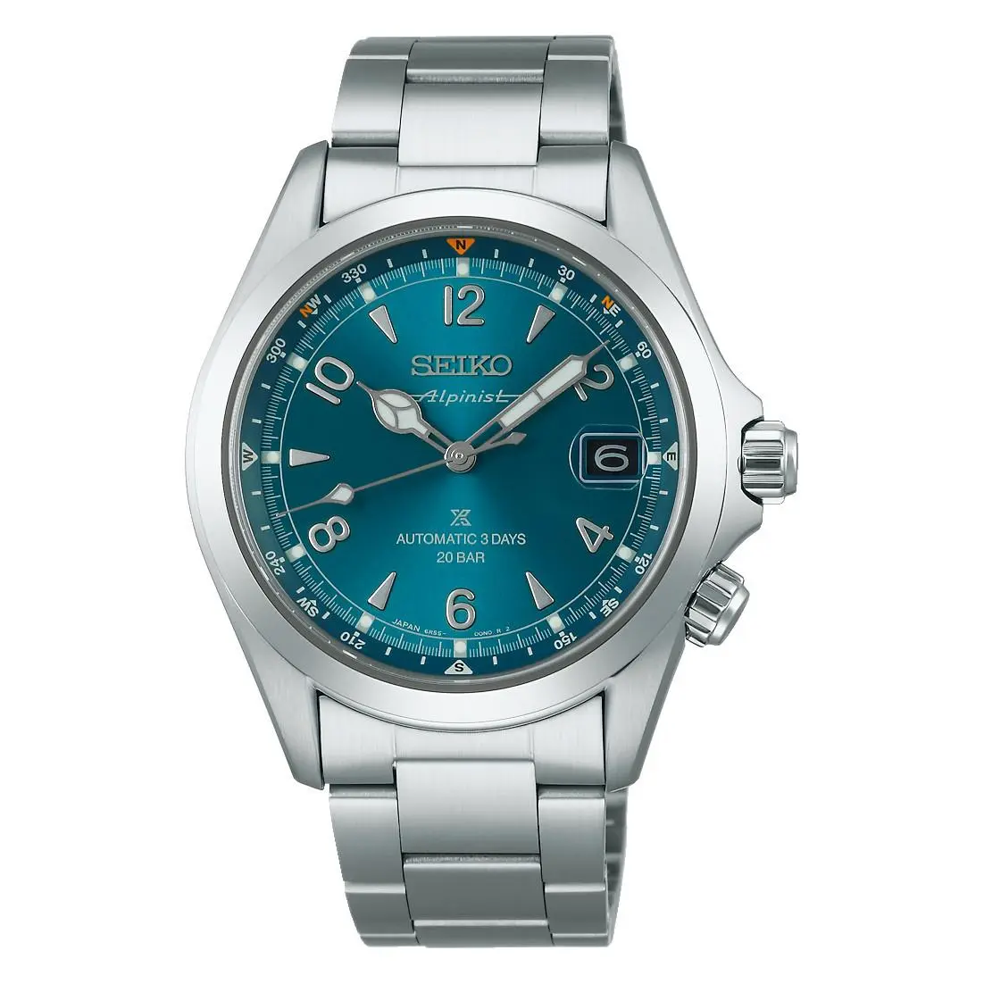 Seiko Prospex Alpinist Mechanical 39.5mm Turquoise Dial Watch SPB503