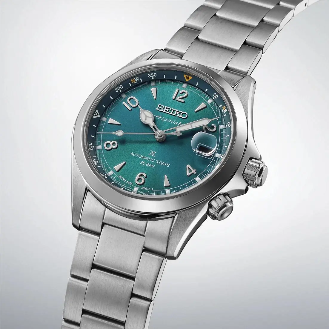 Seiko Prospex Alpinist Turquoise Dial Stainless Men`s Watch SPB503