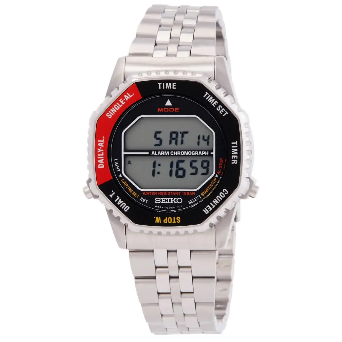 Rotocall Alarm Chronograph Quartz Digital Watch SMGG19P1 by Seiko